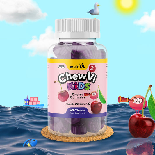 Multivi Kids & Vitamin C Gummies - Cherry Flavour (For Kids)-0