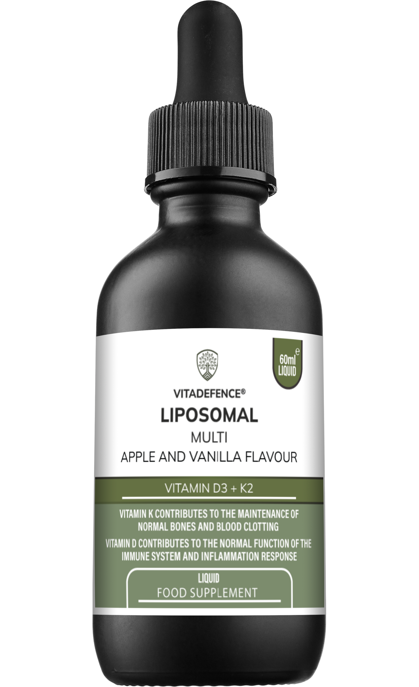 Liposomal Vitamin D3 & K2 – Apple & Vanilla Flavour