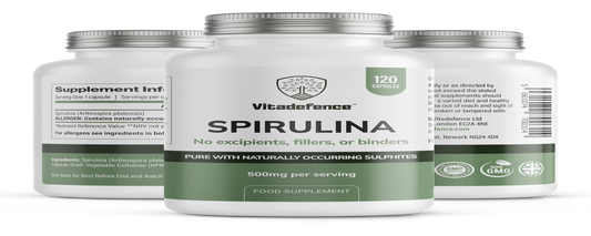 Spirulina | 500 mg Vegan Capsules – 120 Count-1