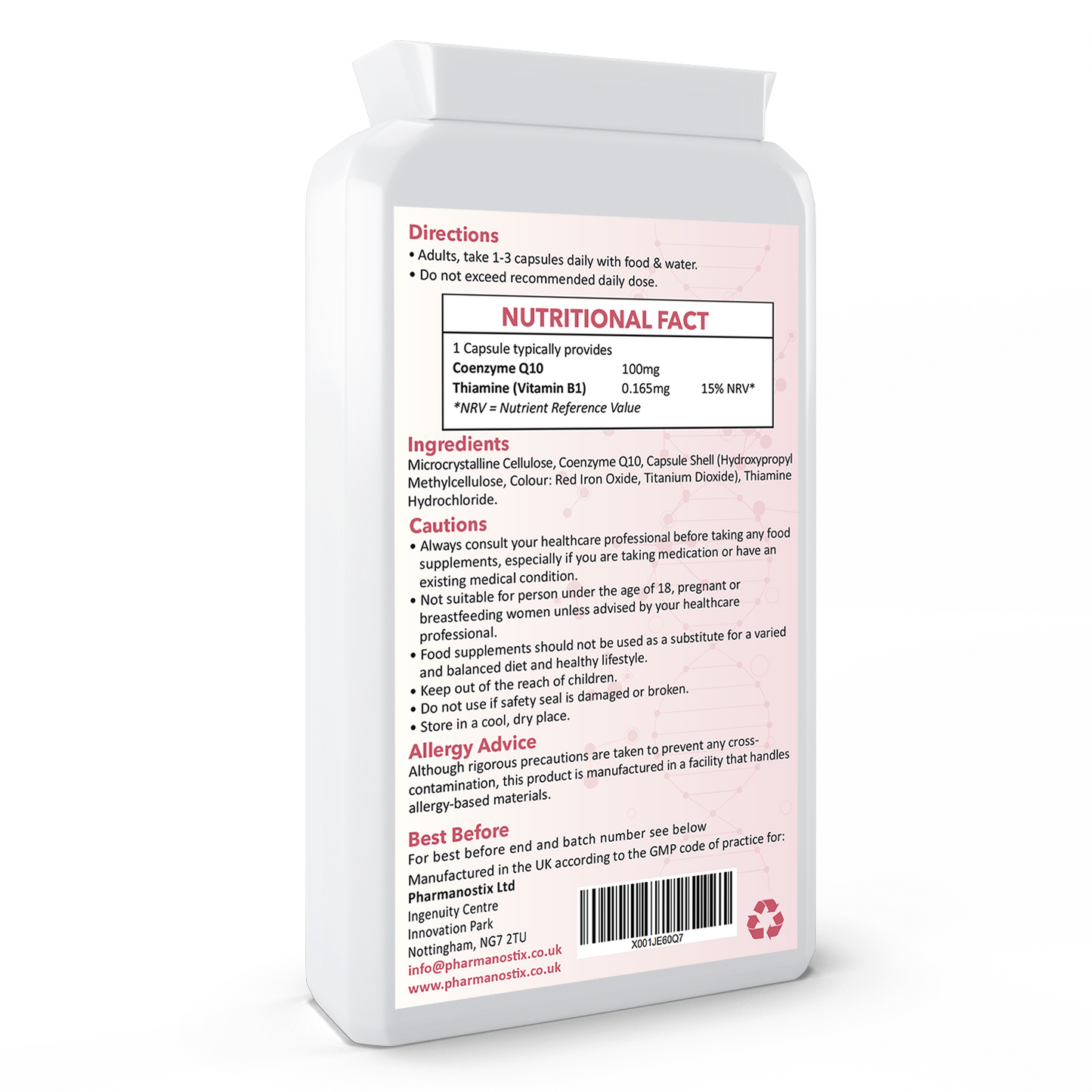 CoEnzyme Q10-100mg Capsules-3