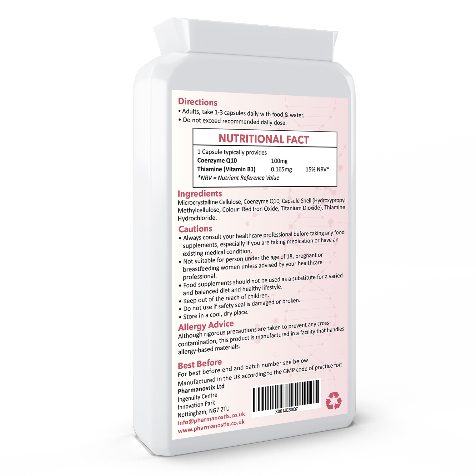 CoEnzyme Q10-100mg Capsules-3