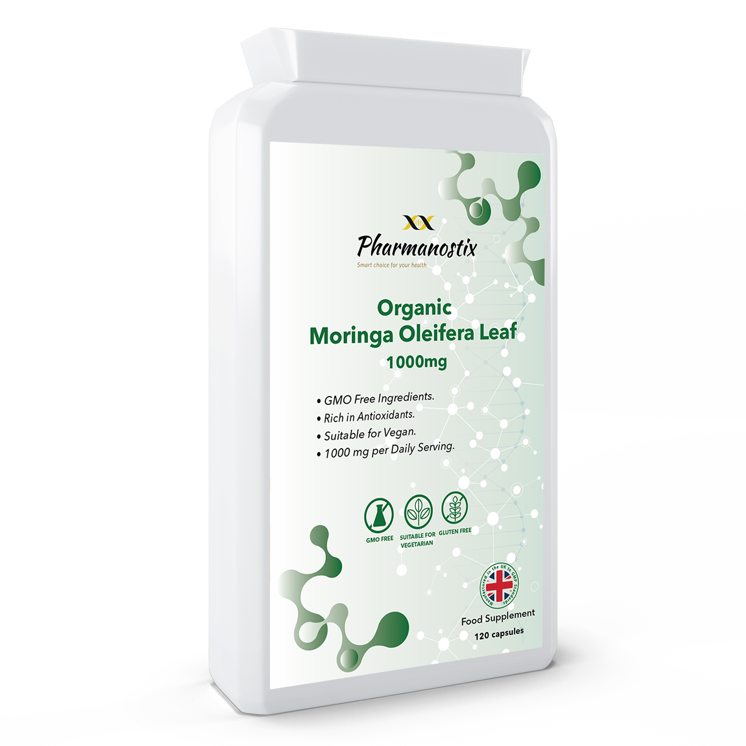 Moringa Oleifera Supplement - 1000mg 120 Capsules-0