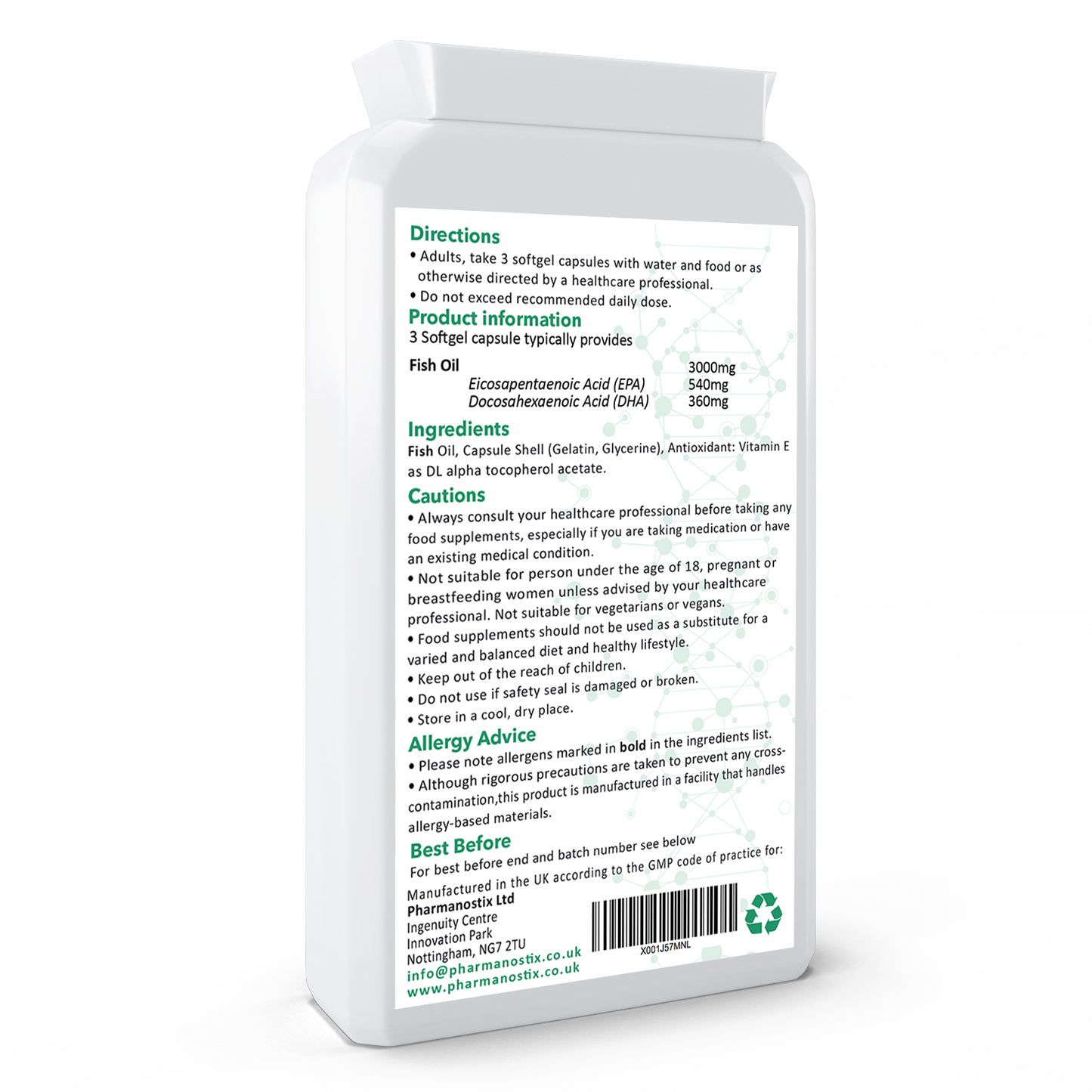 Omega 3 Fish Oils 1000mg 90 softgel Capsules-0