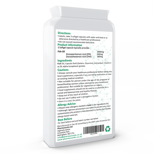 Omega 3 Fish Oils 1000mg 90 softgel Capsules-0