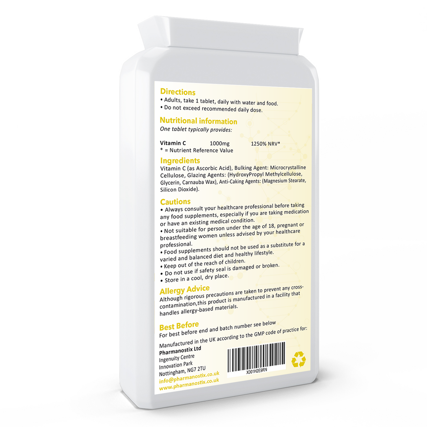 Vitamin C 1000mg (1 Gram) 120 Tablets-1
